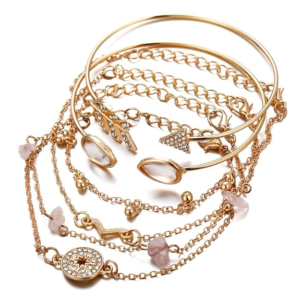 Gold Plated Bracelet Set
